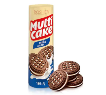 Biscuiti cu umplutura Roshen Multi Cake de lapte 180g