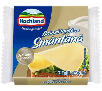 Branza topita Hochland felii cu smantana 140g