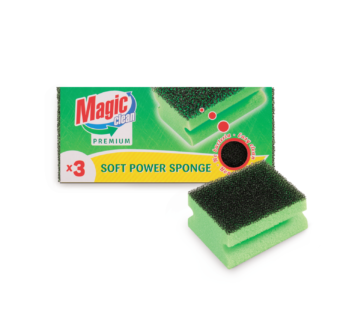 Set 3 Bureti Magic Clean Soft Power Sponge