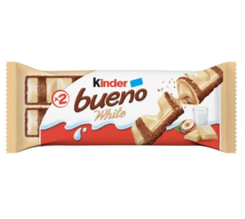 Baton Kinder Bueno cu ciocolata alba 39g