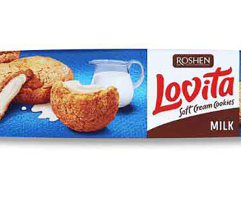 Biscuiti Roshen Lovita cu umplutura de lapte 150g