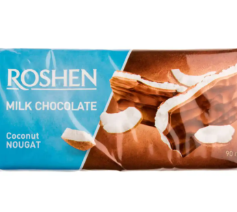 Ciocolata Roshen Nougat si lapte 90g