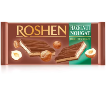 Ciocolata Roshen Nougat si alune 90g