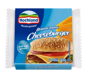 Branza topita Hochland felii pentru cheeseburger140g