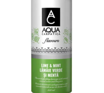 Aqua Carpatica apa cu aroma de lime si menta 0.33L