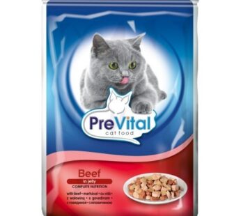 Prevital hrana umeda pentru pisici cu vita 100g