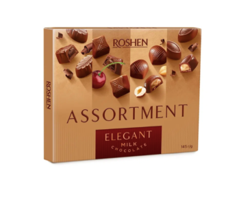 Roshen Assortment ELEGANT,MILK CHOCOLATE 125g